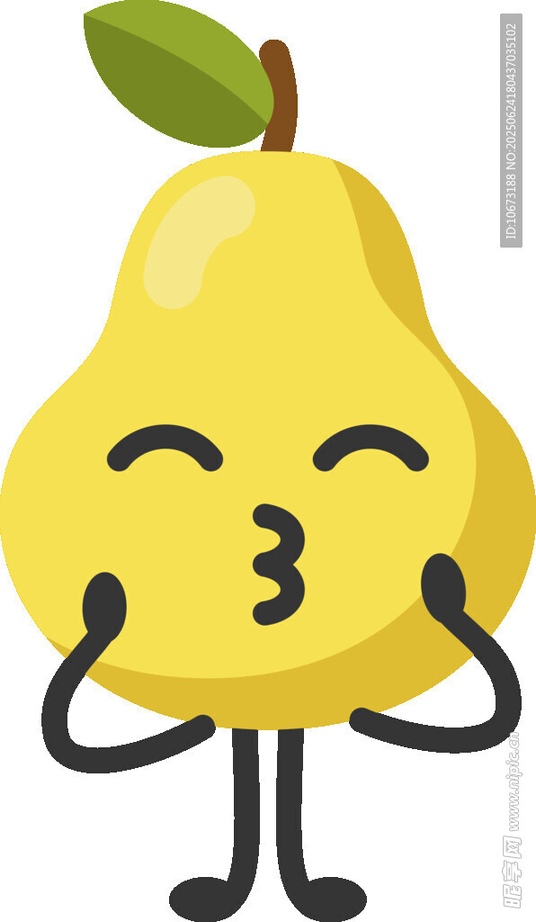 可爱卡通梨子形象