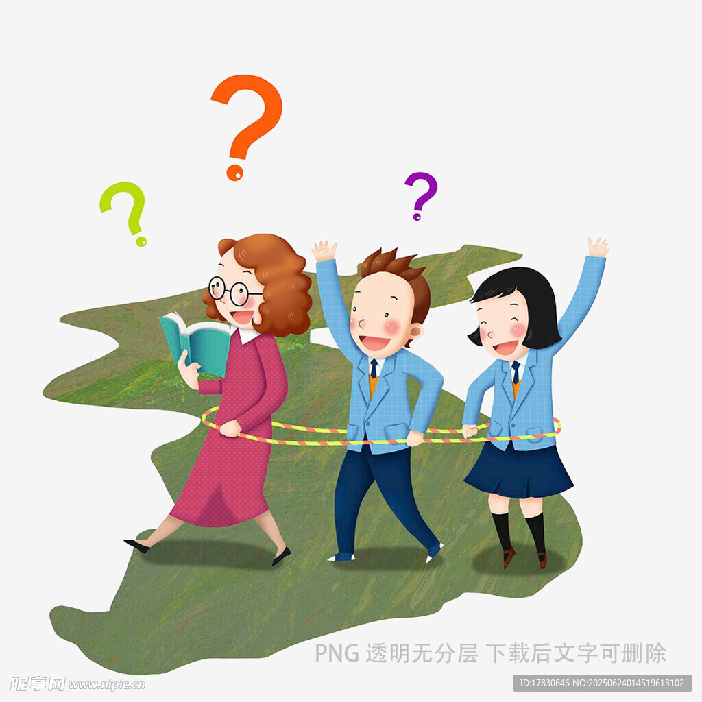 校园课间提问互动场景