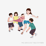 孩子们快乐玩耍的温馨场景