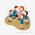 师生欢乐互动温馨瞬间