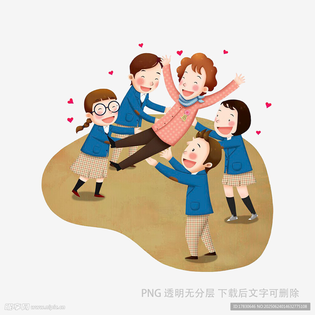 师生欢乐互动温馨瞬间