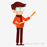男教师授课形象