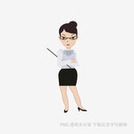职业女性授课形象