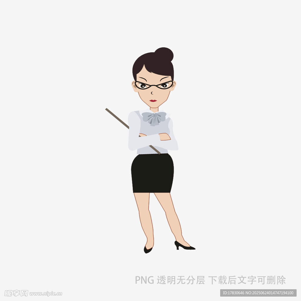 职业女性授课形象