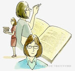教师授课场景与专注学生