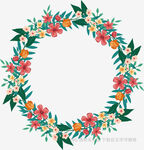 花卉花环装饰图案