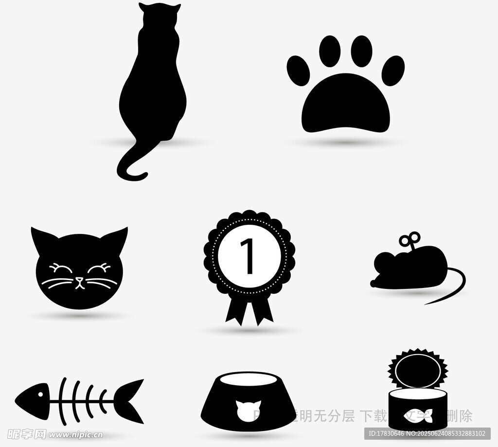 猫咪相关图标集合