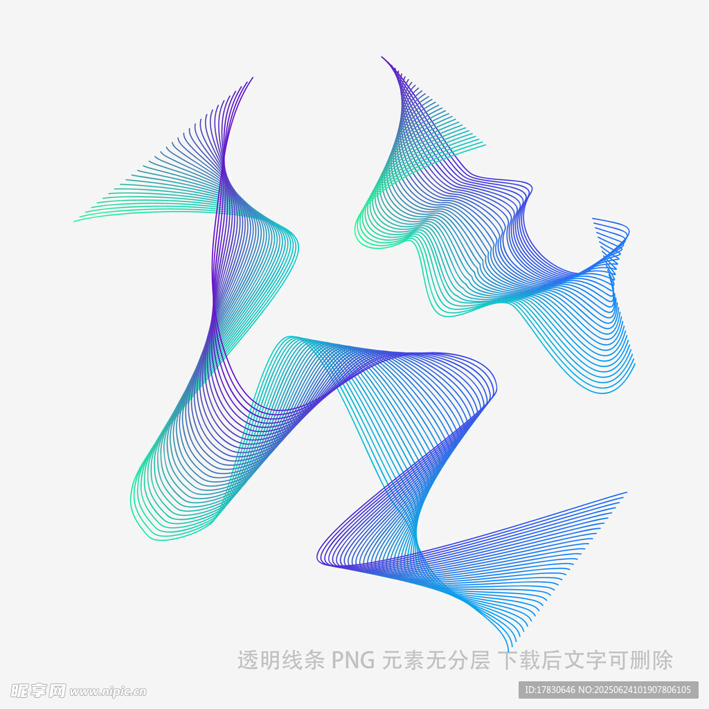 渐变流体艺术文字图案