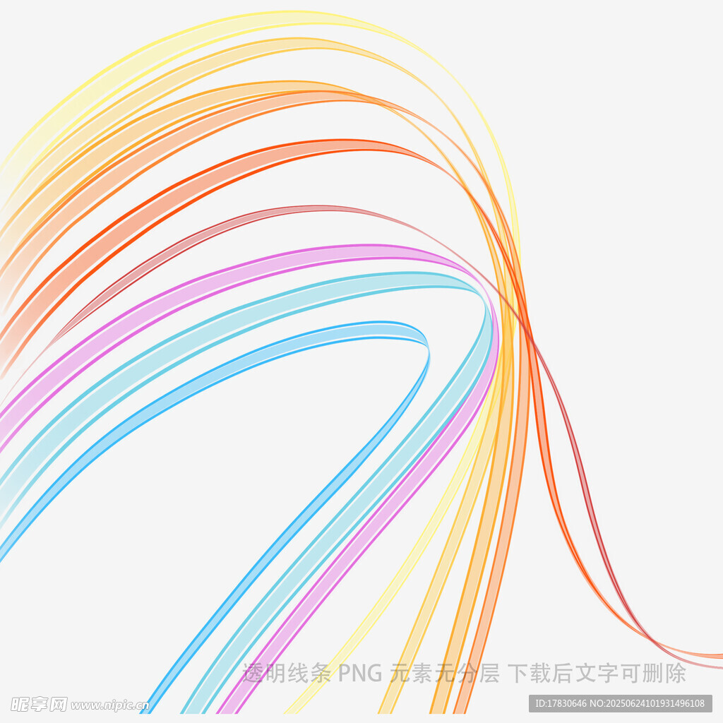 彩色线条构成的抽象图案