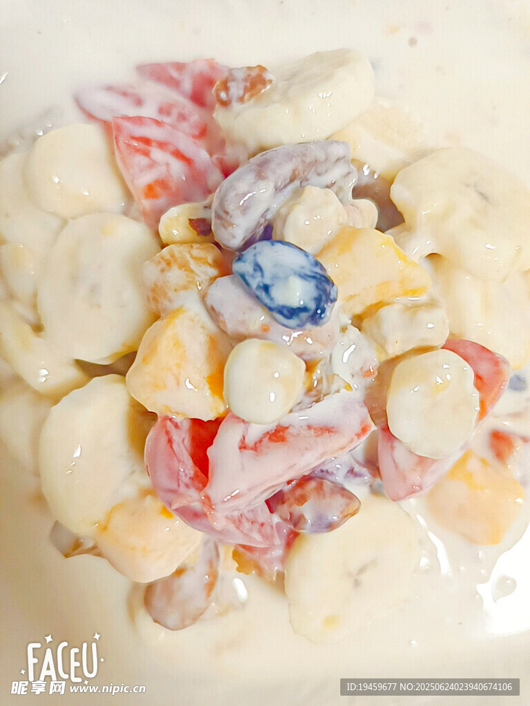 酸奶水果捞