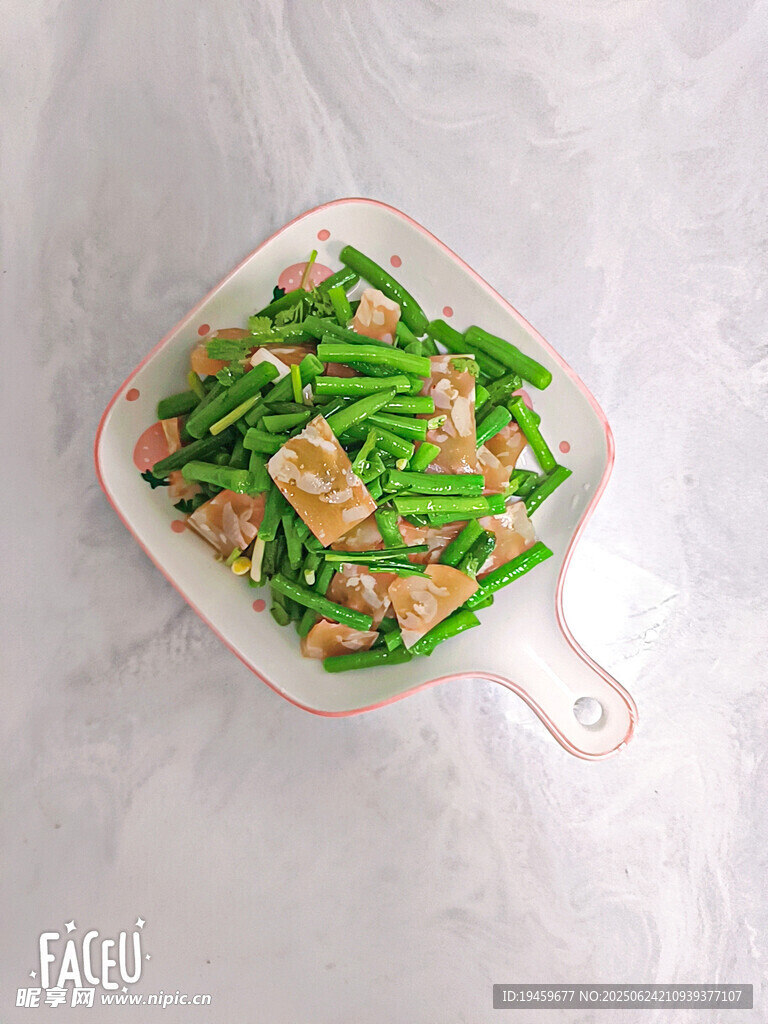 凉拌豆角皮冻