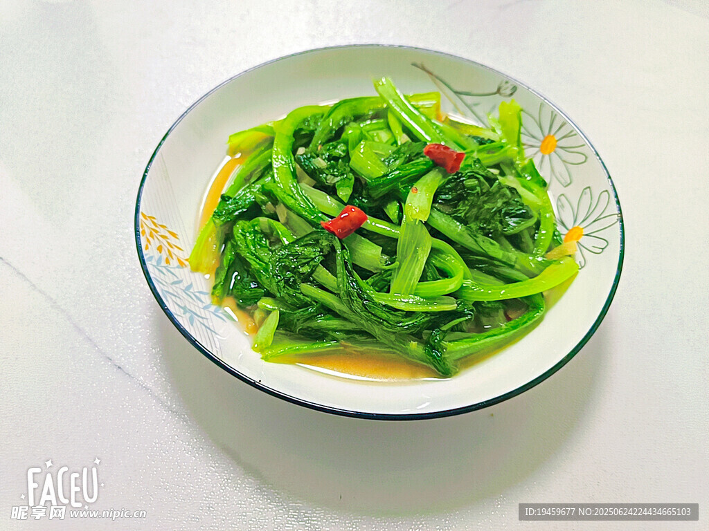 清炒油麦菜