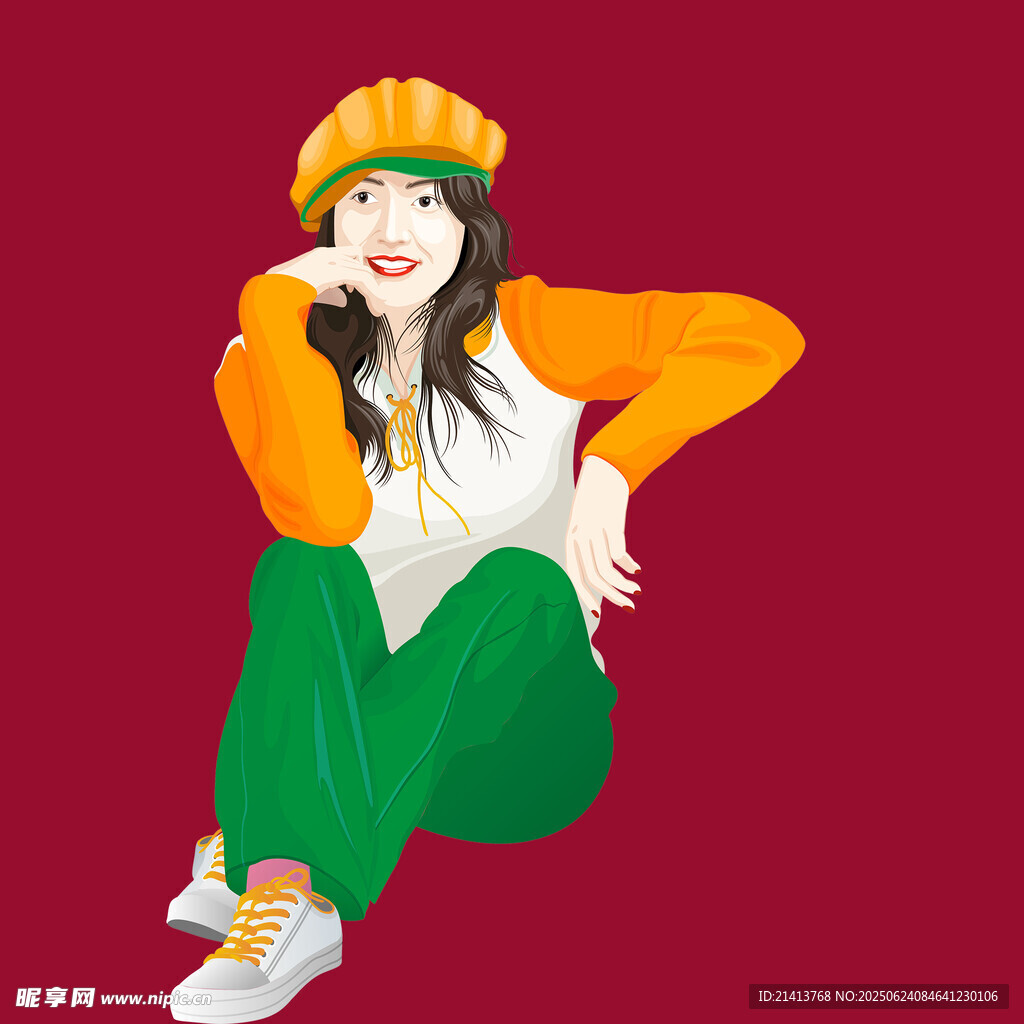 时尚活力女孩的个性穿搭