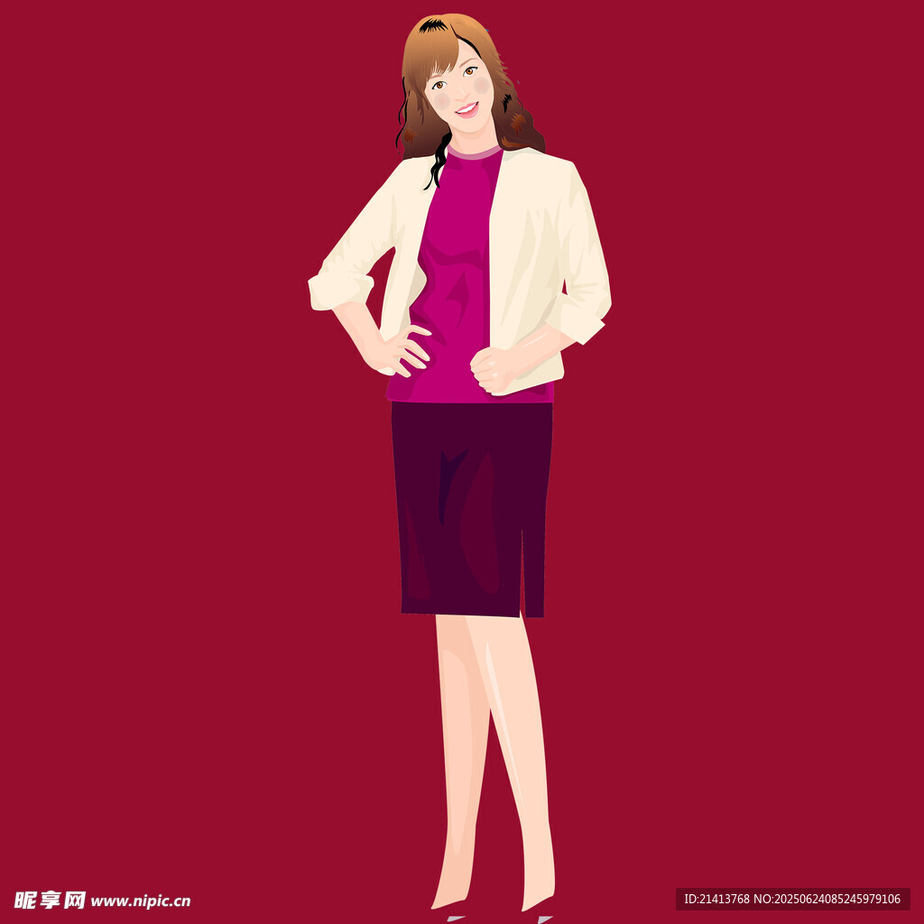 时尚职业女性形象展示
