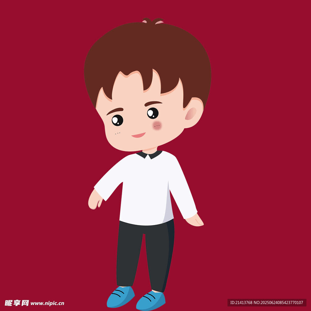 可爱小男孩卡通形象
