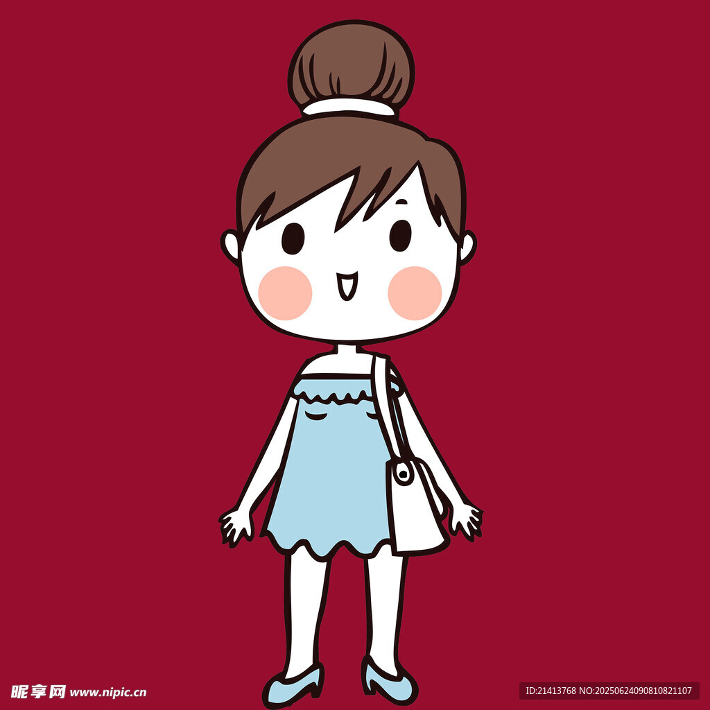 可爱卡通女孩时尚装扮