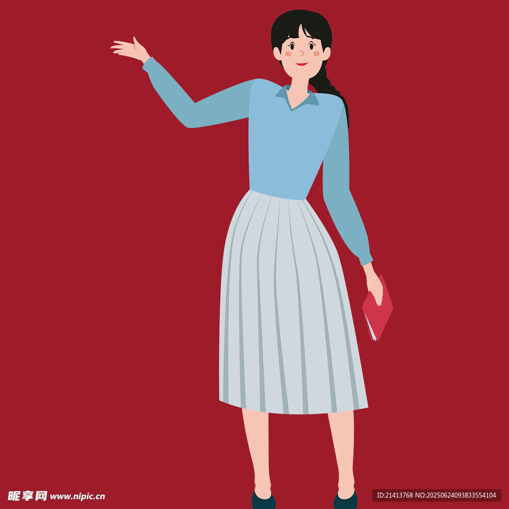 持球拍的优雅女性