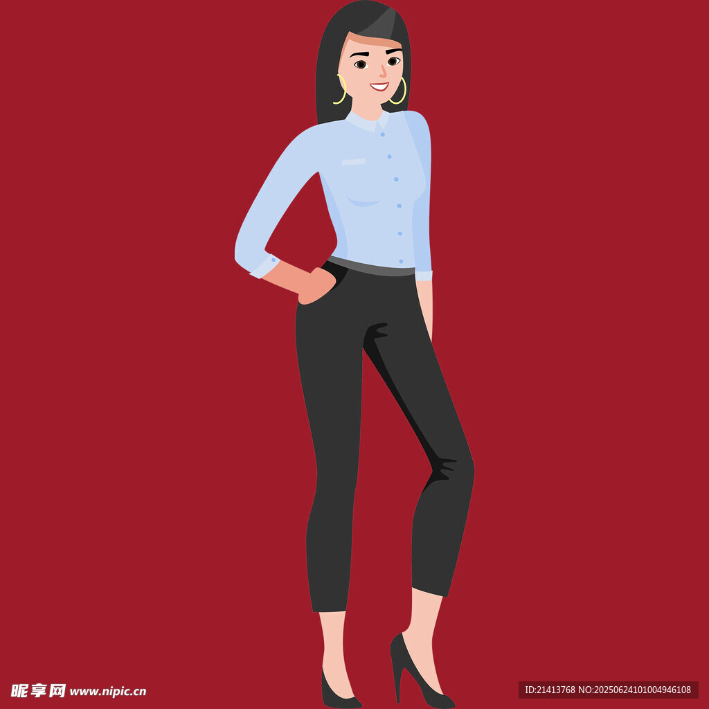 时尚干练女性形象展示