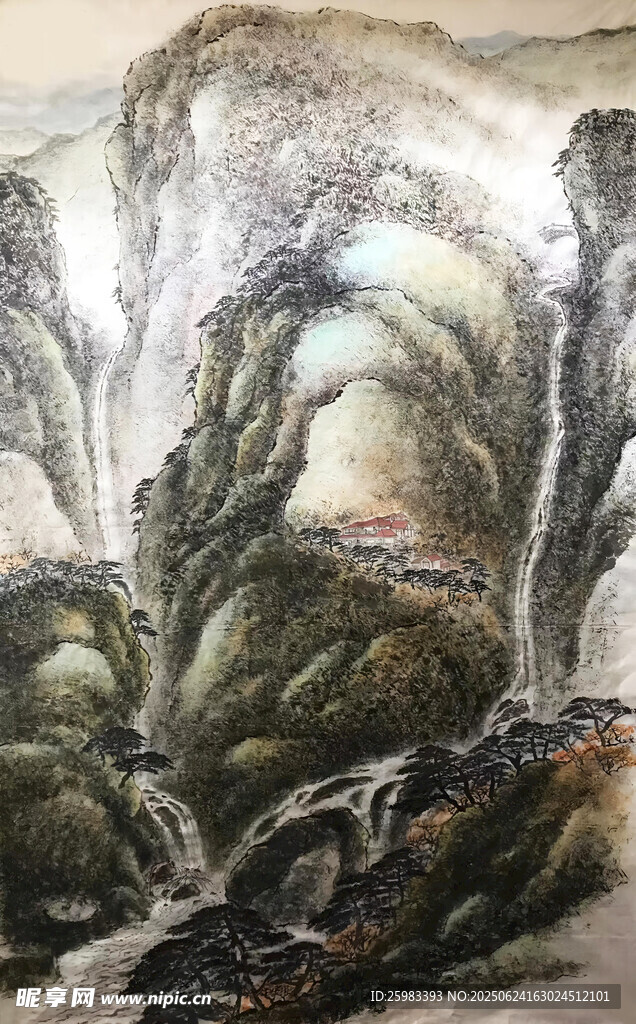 高山流水图