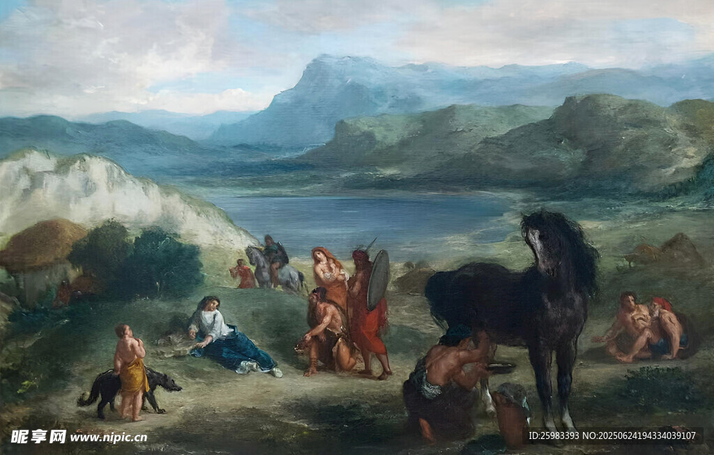 欧洲人物油画