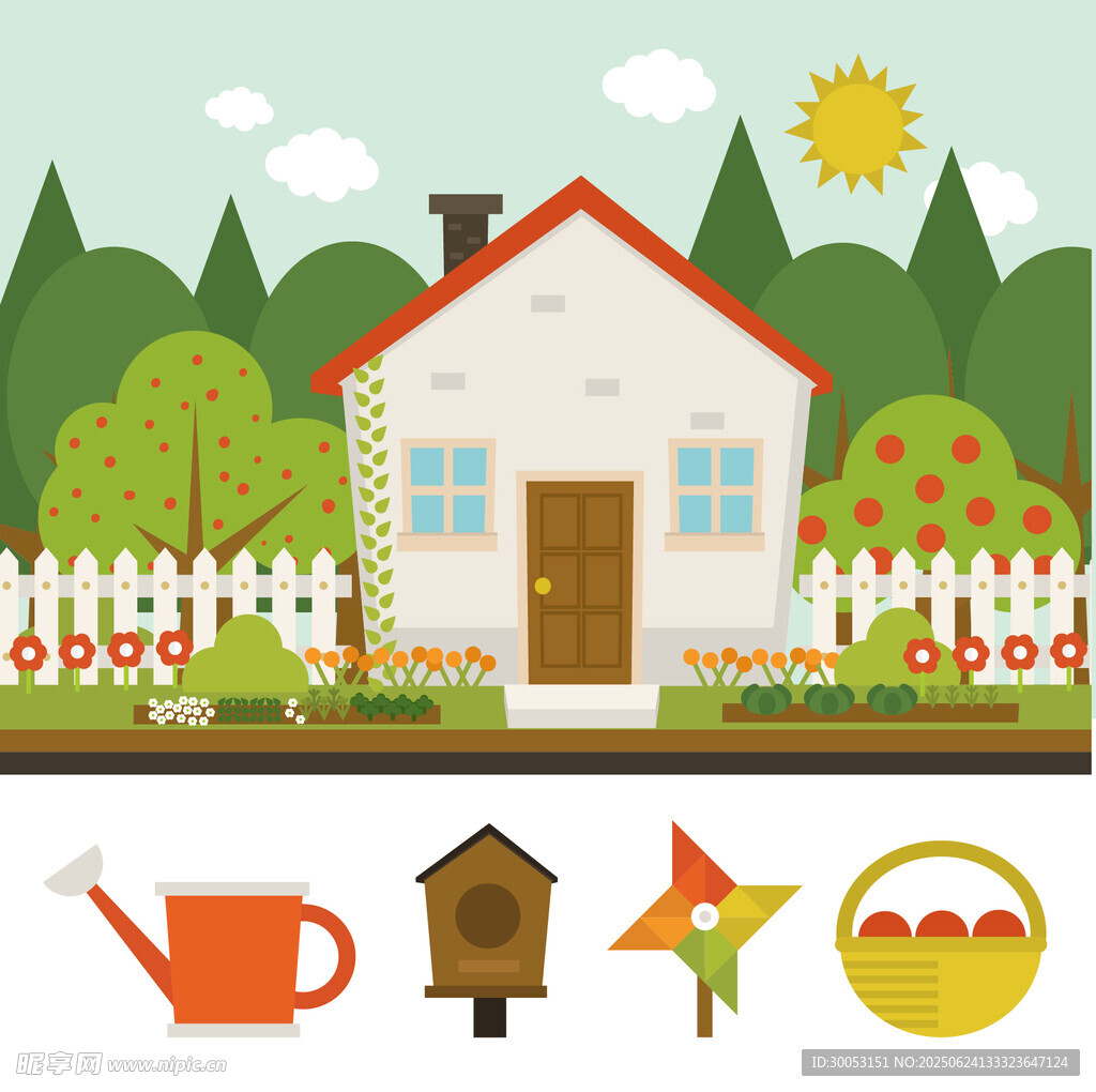 田园小屋与园艺小物