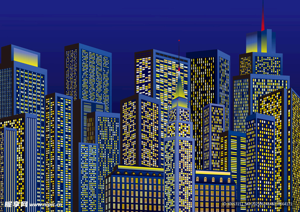 繁华都市夜景