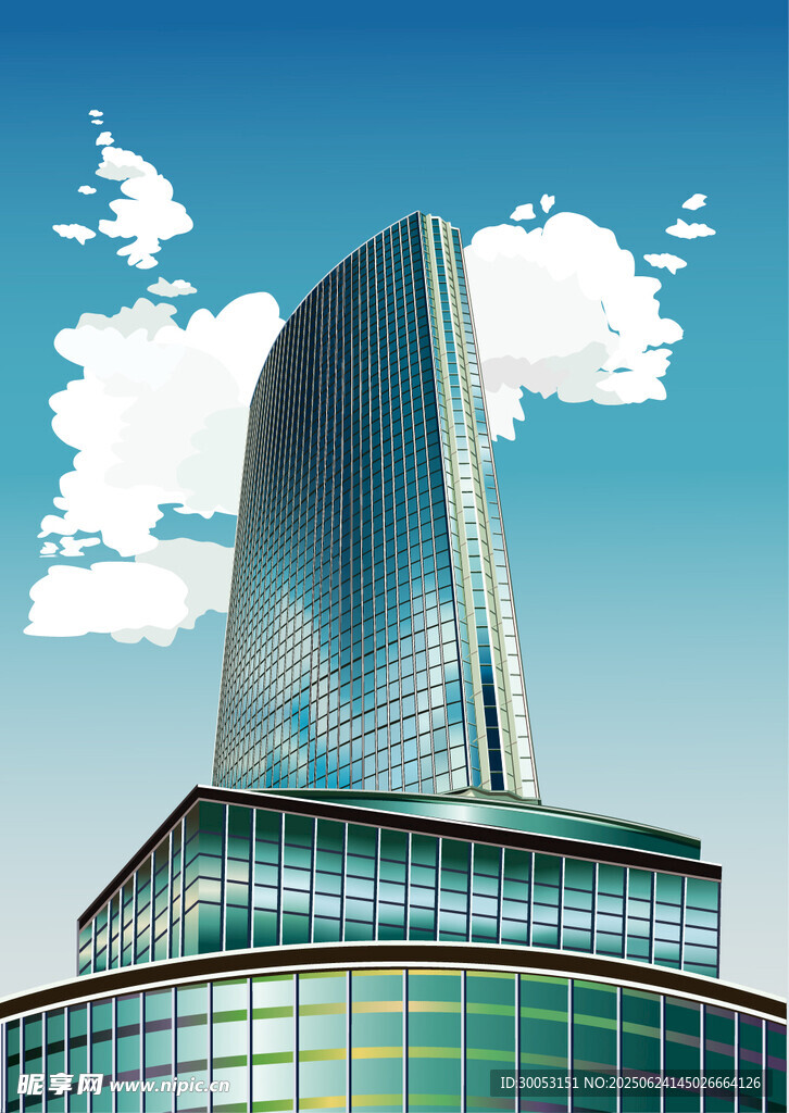 现代摩天大楼建筑景观
