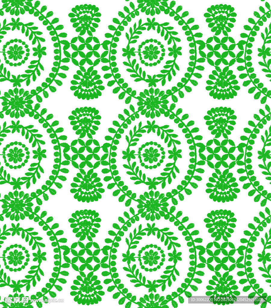 绿色几何花纹 