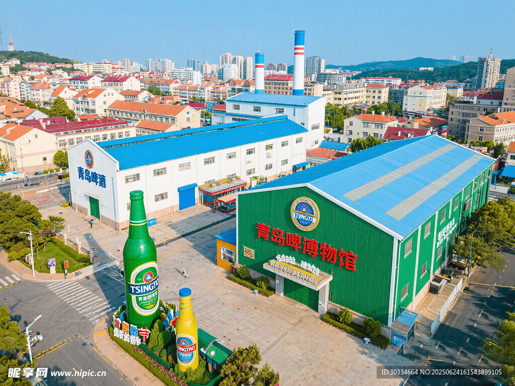 绿色啤酒厂全景