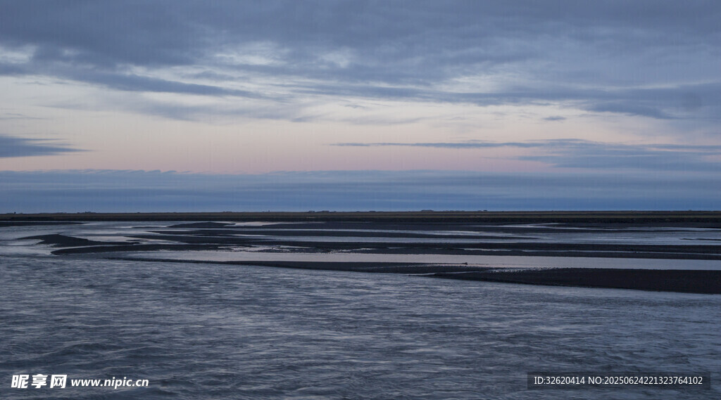 海边暮色风景