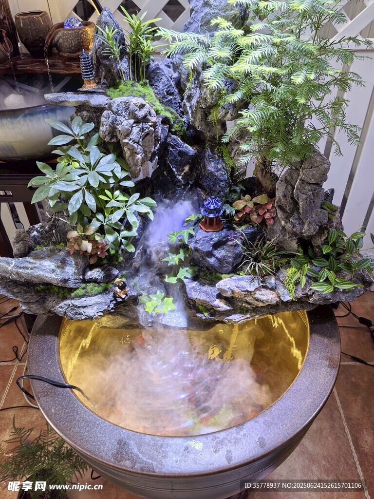 庭院中式水景小景