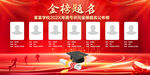 金榜题名荣誉榜单展示