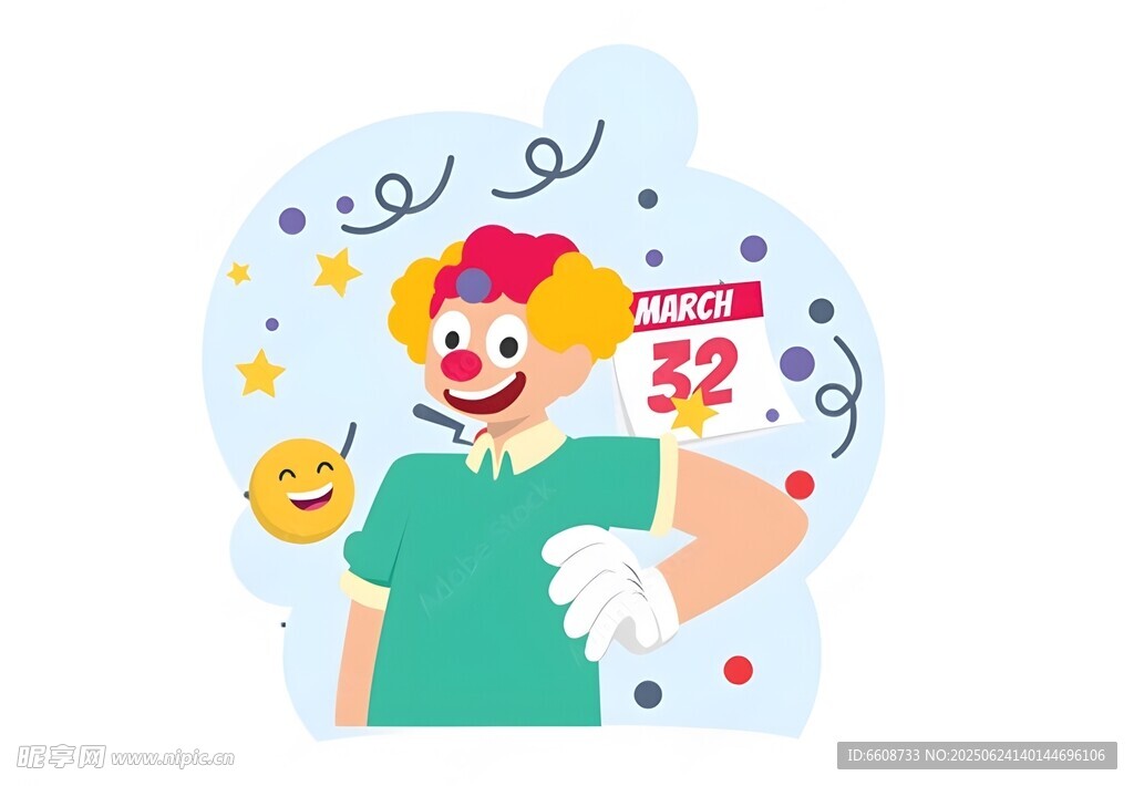 欢乐小丑庆祝生日时刻