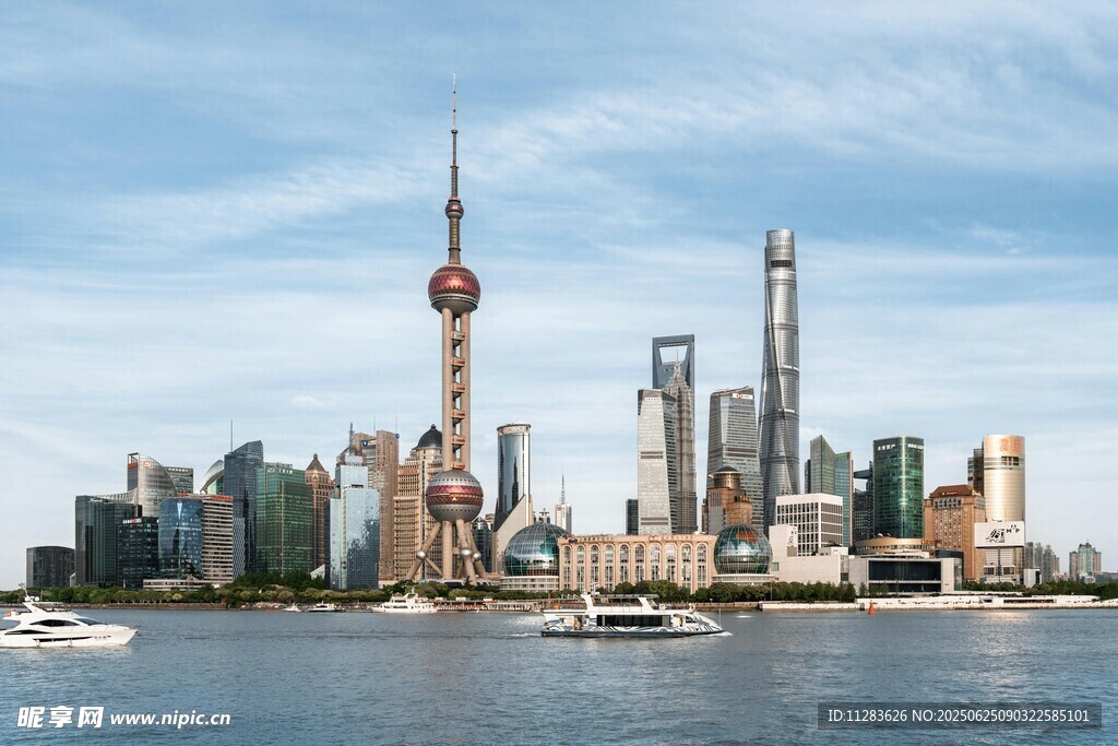 上海外滩城市天际线景观