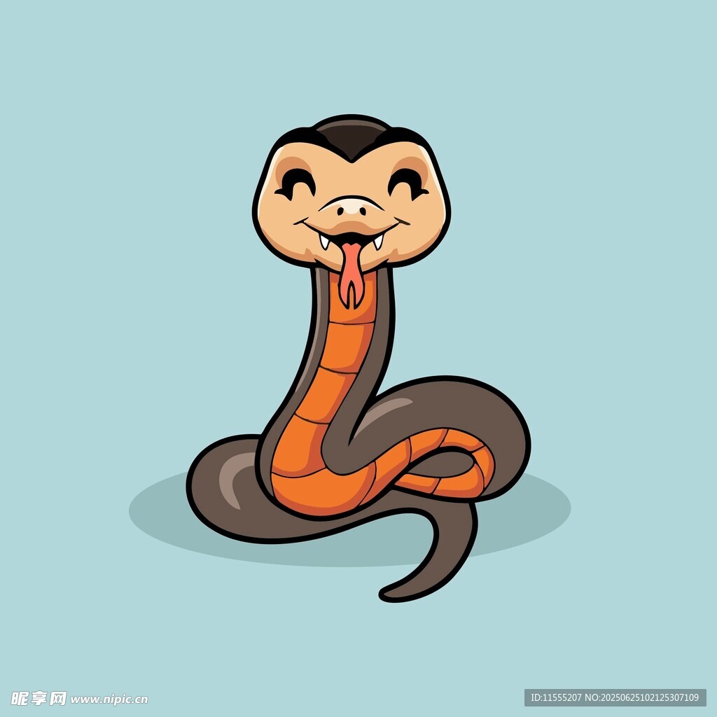 可爱卡通蛇形象