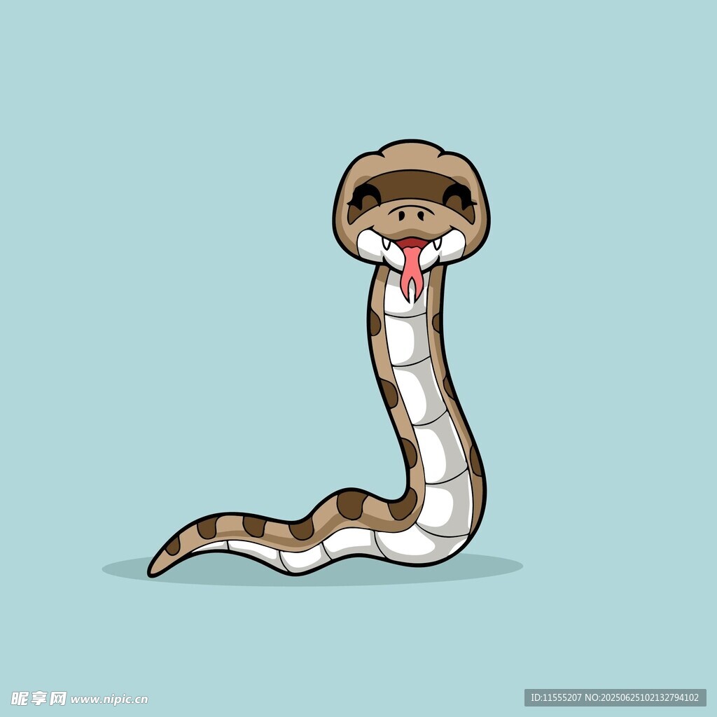 卡通眼镜蛇形象