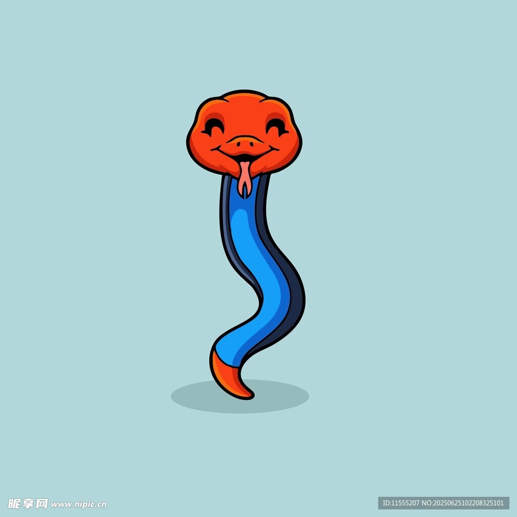 卡通小蛇形象