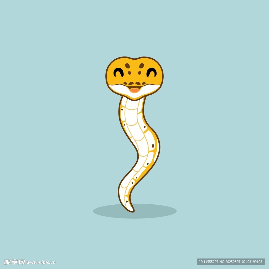 可爱卡通小蛇形象
