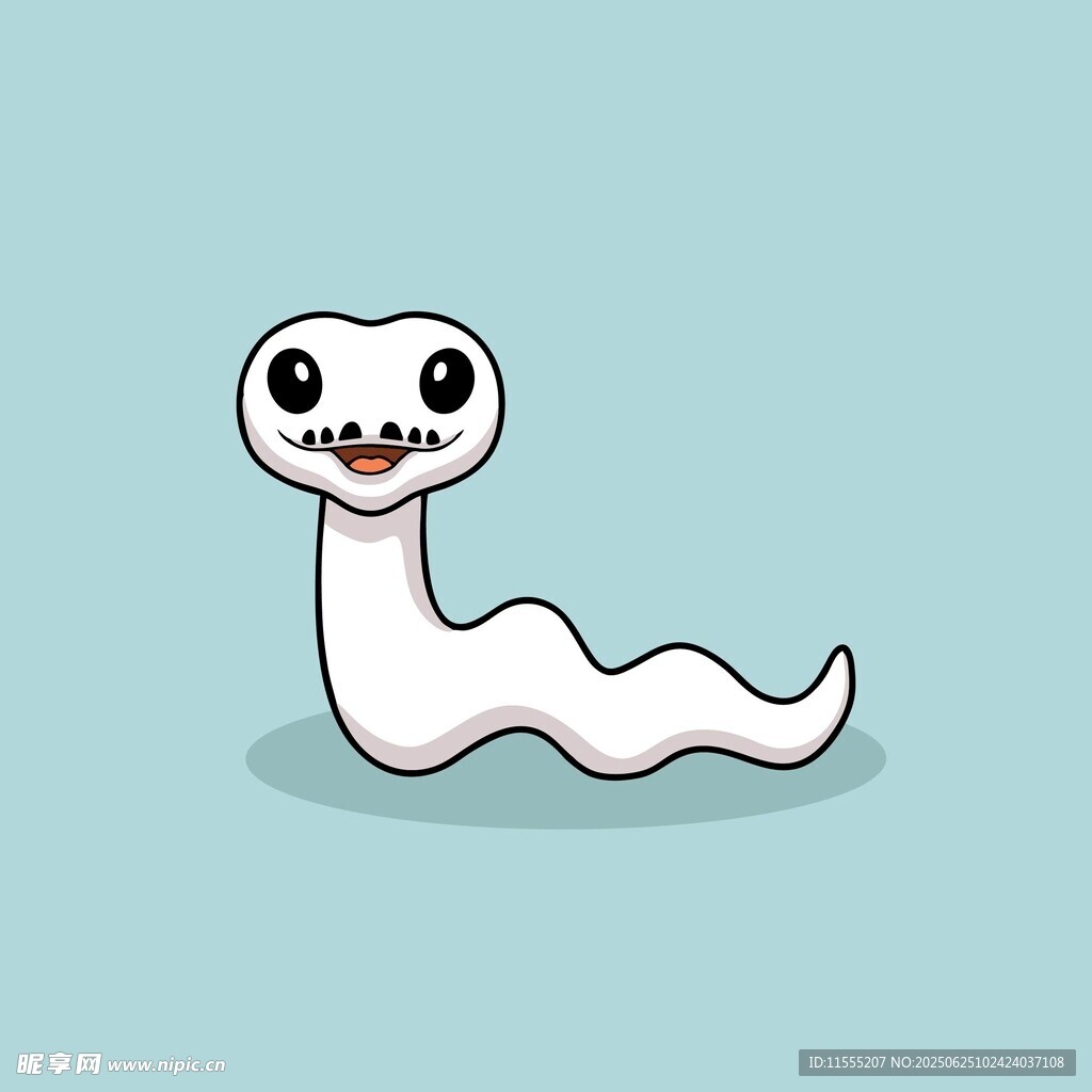 可爱卡通小蛇形象