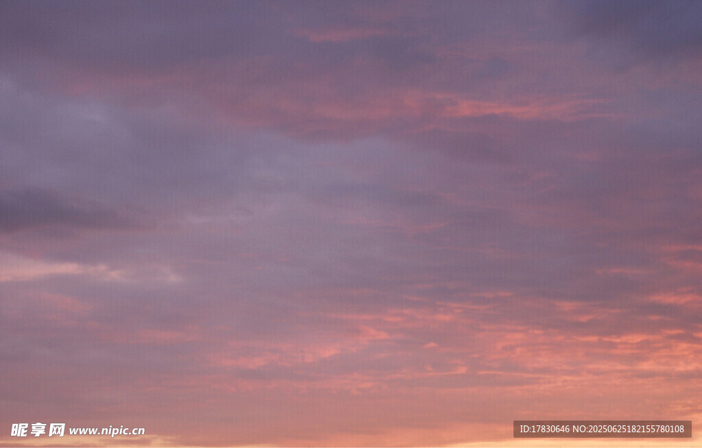 绚丽晚霞天空美景
