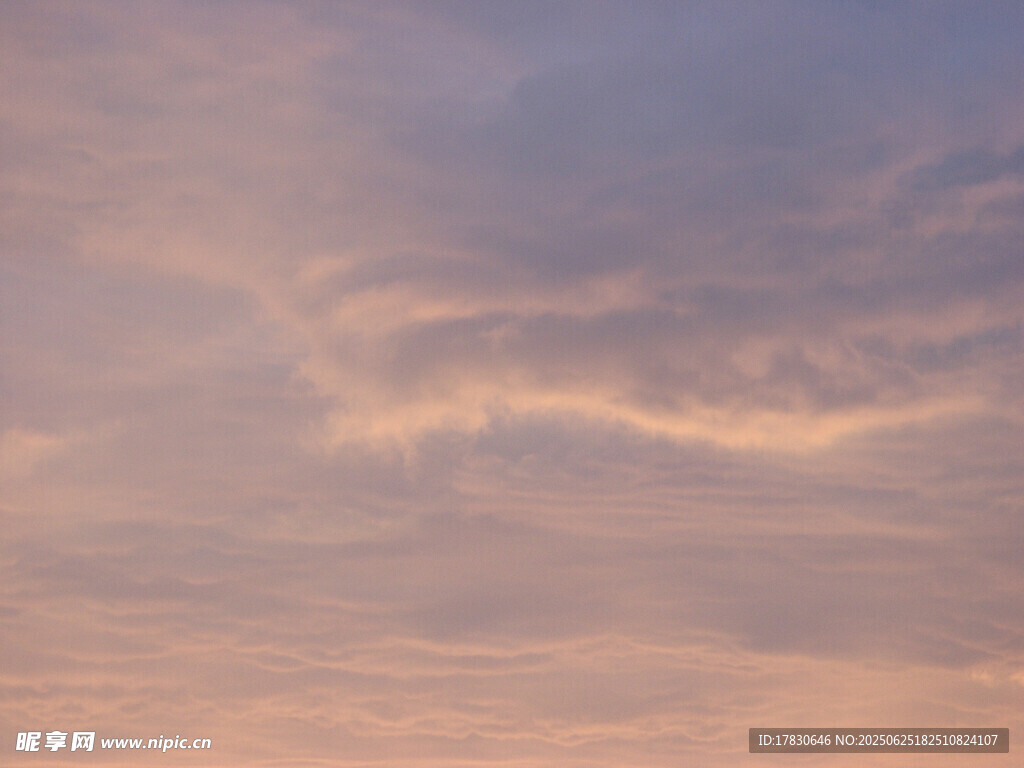梦幻晚霞天空美景