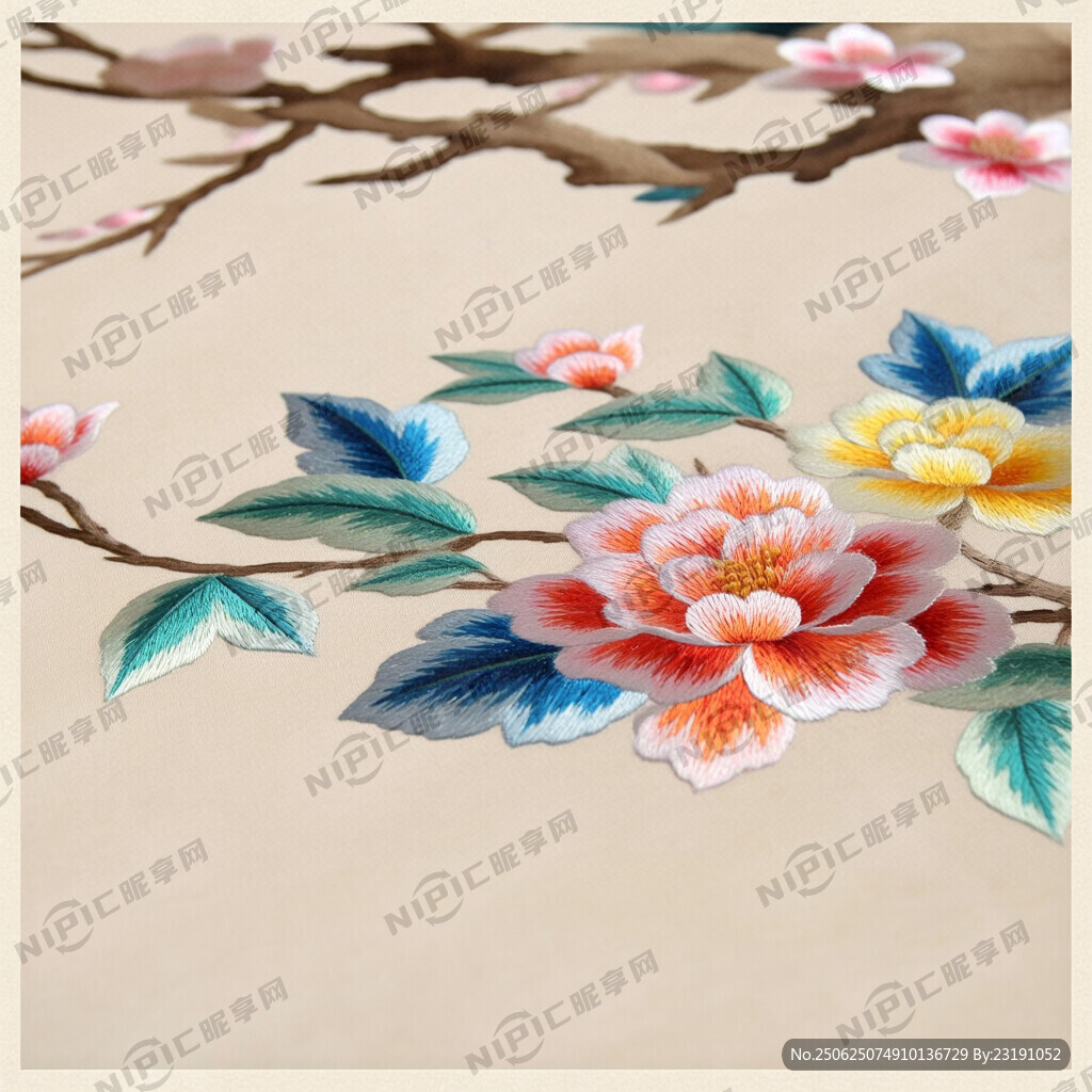 中国风  绣花