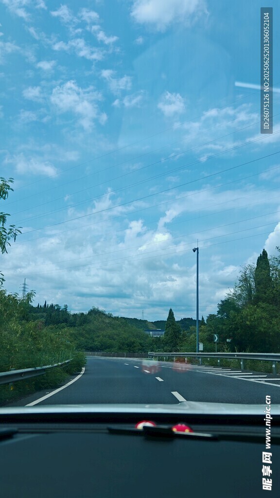 公路行车视角风景
