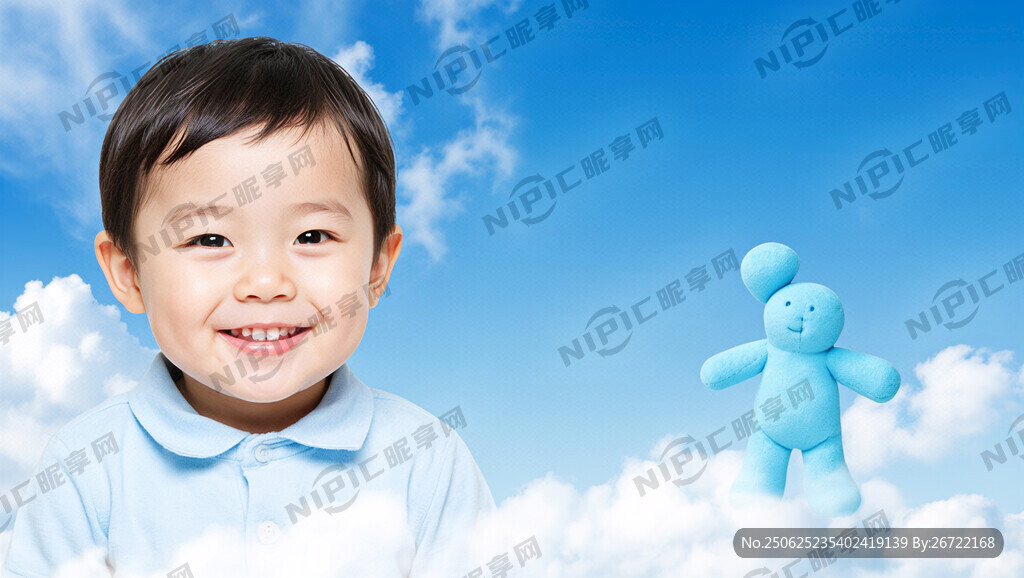 儿童表征 天蓝色系列 可爱