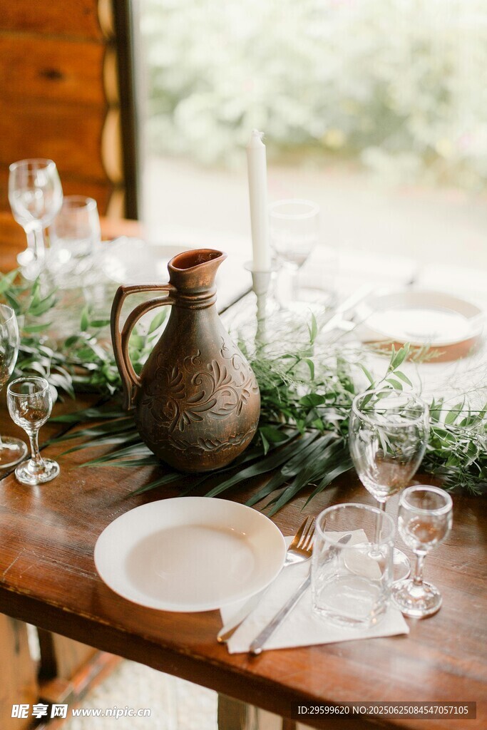 乡村风餐桌布置