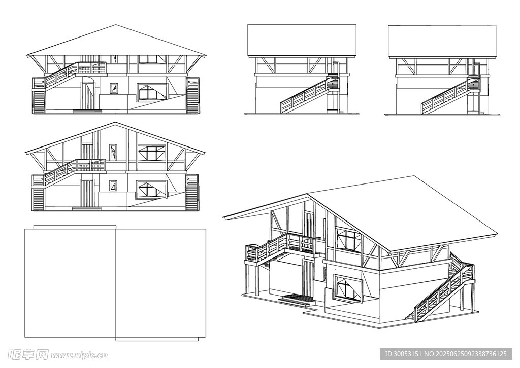 现代房屋建筑结构设计图