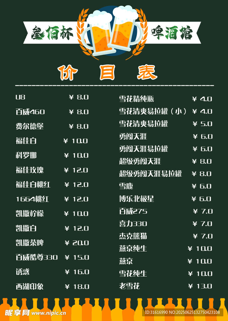 啤酒节节目单