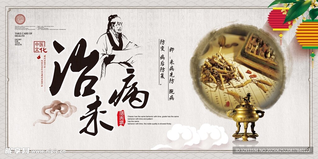 中医治未病展板设计