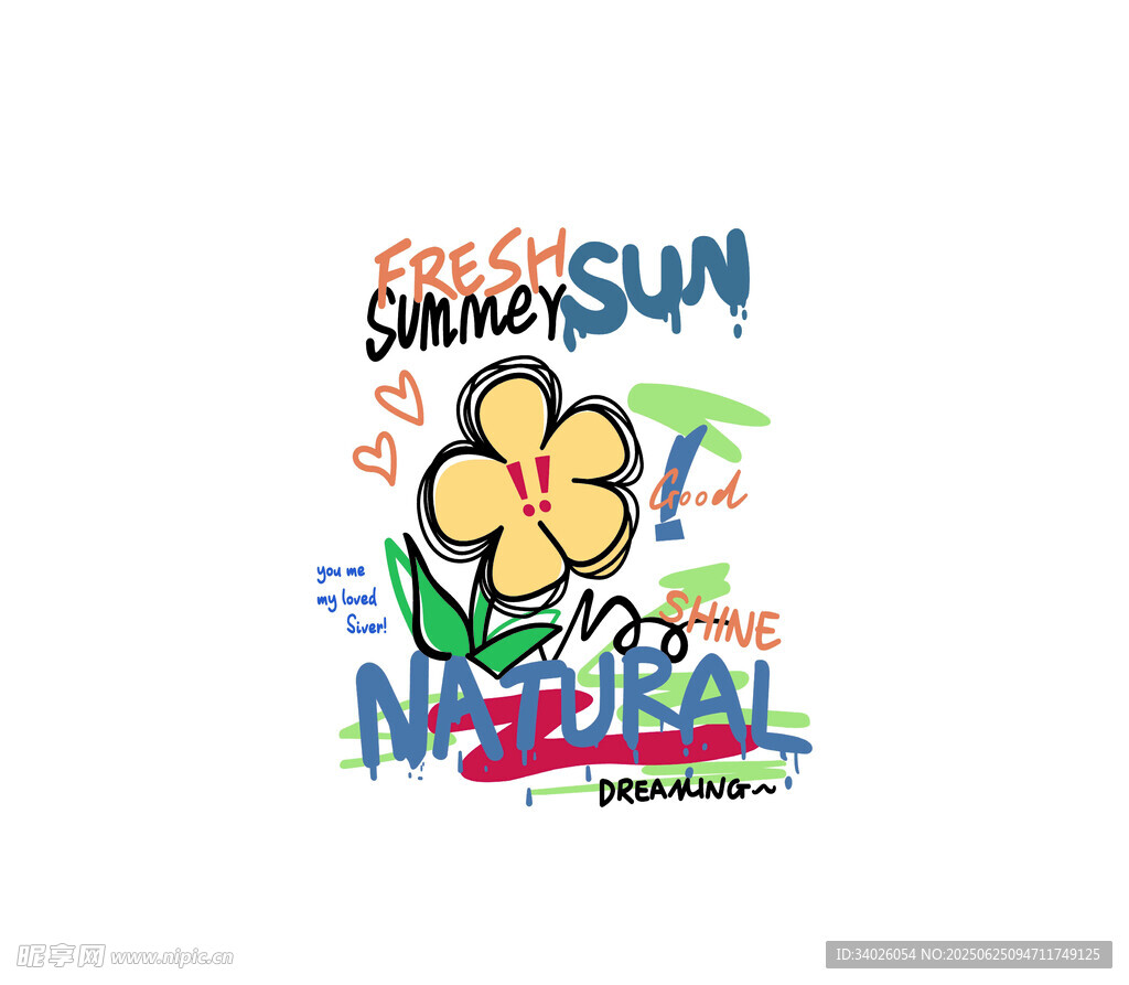 夏日热带风情印花图案