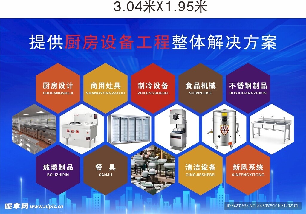厨房设备展板灯箱